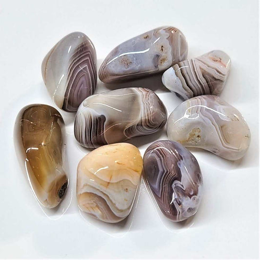 Botswana Agate Tumbled Stone for Emotional Balance | Mystics Vibe