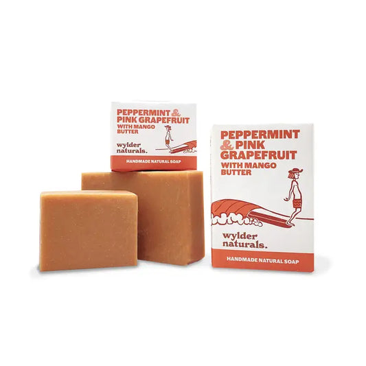 Peppermint Pink Grapefruit Mango Butter Bar Soap