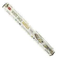 White Sage Vanilla Incense Sticks for Cleansing - 20ct