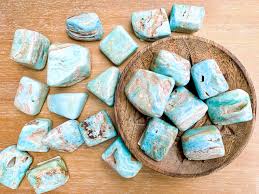 Aragonite Blue - Tumbled
