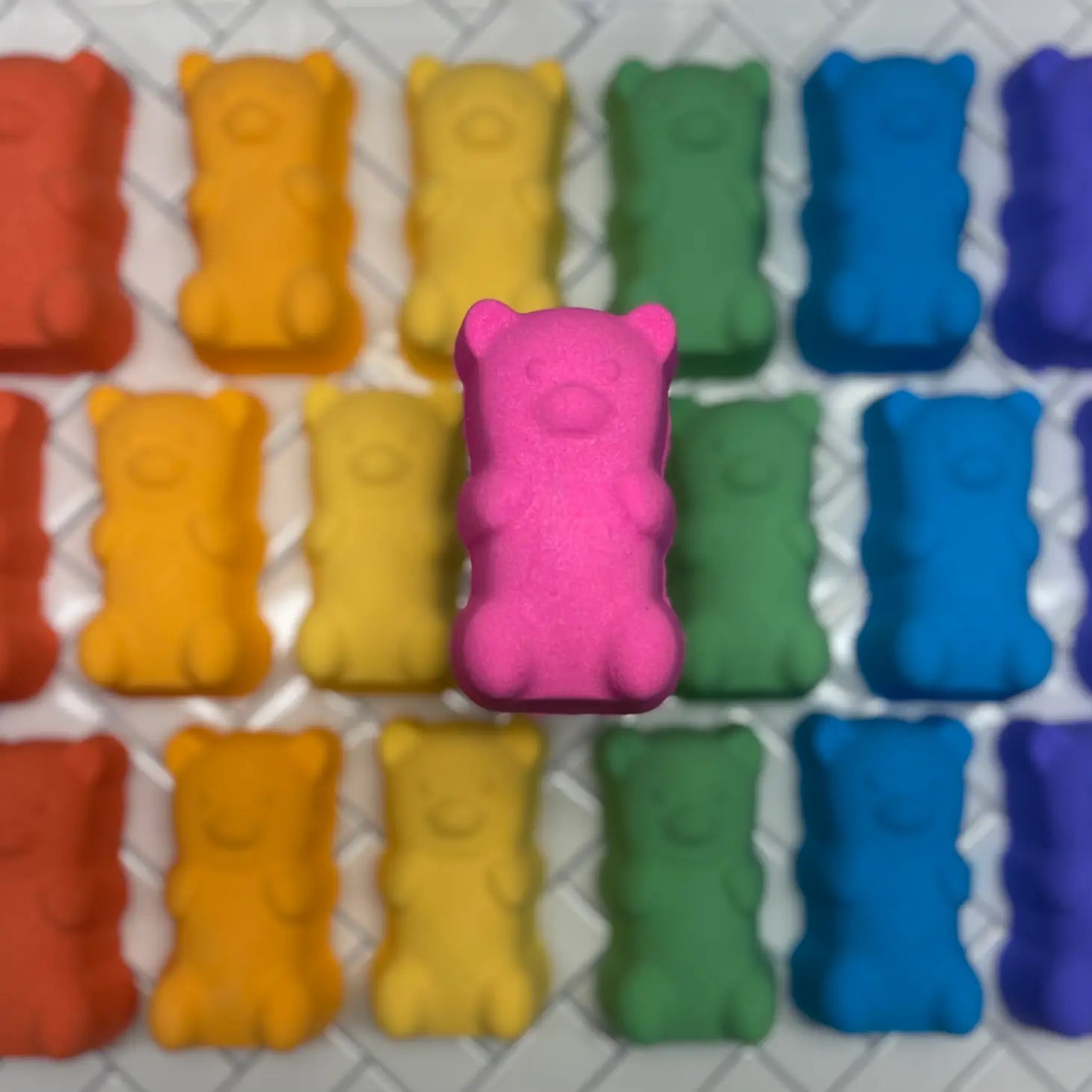 Gummy Bear Foamy Bath Bomb For Sensitive Skin