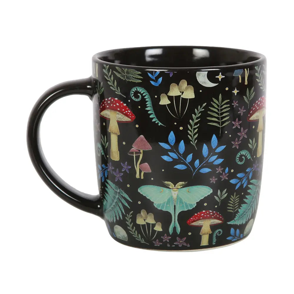 Mystical Dark Forest Print Mug for Daily Enchantment