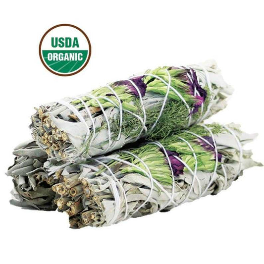 Good Life Floral White Sage Smudge Stick Cleansing