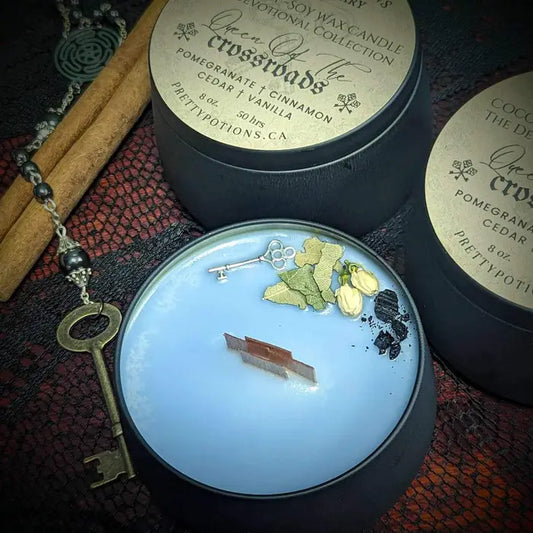 Queen Of The Crossroads Hekate Devotional Ritual Candle