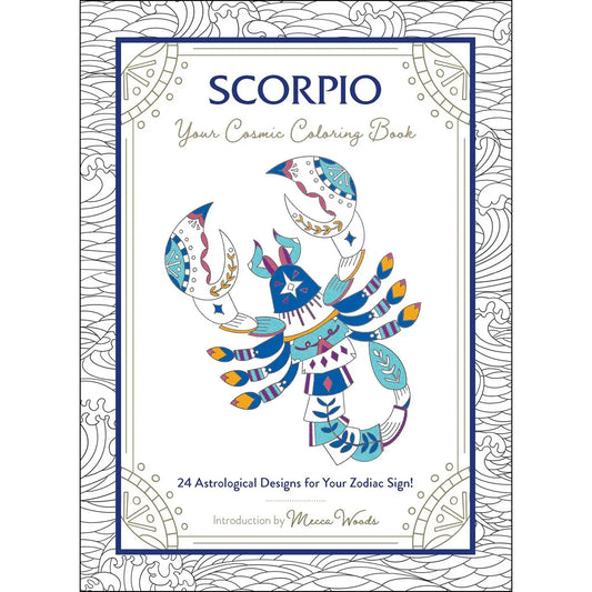 Scorpio Zodiac Coloring Book with Astrological Designs