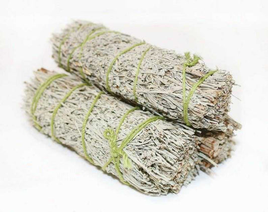 Blue Sage Smudge Stick for Energy Clearing and Calm, 4 Inch