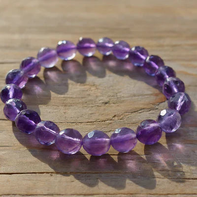 Faceted Gemstone Bracelet - 8mm