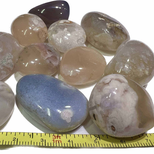 Flower Agate Tumbled Stone for Growth | Mystics Vibe