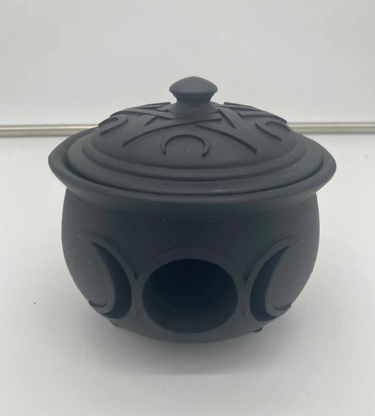 Triple Moon Mystical Ritual Cauldron Pot For Mystics Vibe