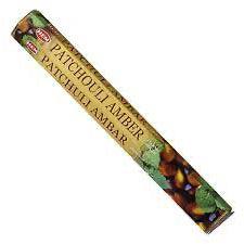 Patchouli Amber Incense Sticks for Relaxation - 20 Count