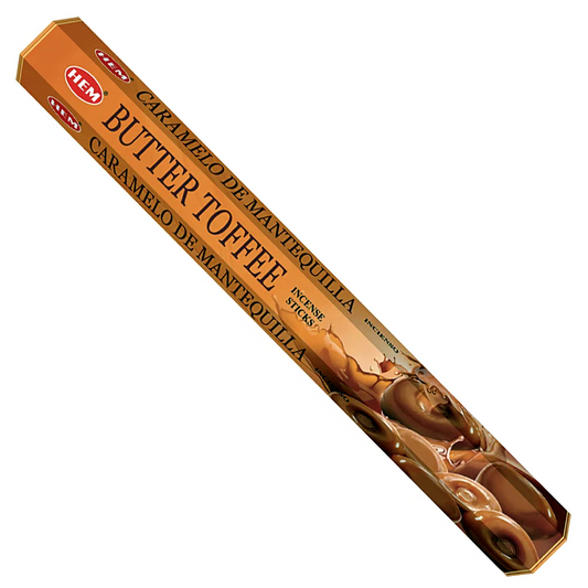 Butter Toffee Incense Sticks for Meditation and Calm, 20ct