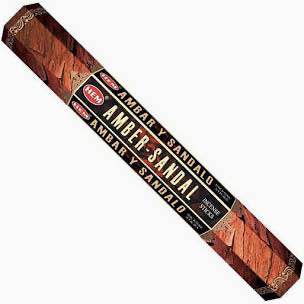 Amber Sandal Incense Sticks - 20 Pack for Meditation and Relaxation