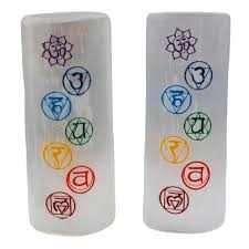 Selenite Cylinder 7 Chakra