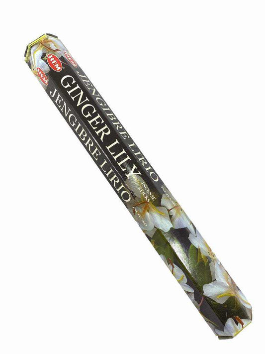 Hand-Rolled Ginger Lily Incense Sticks 20 Ct for Serenity