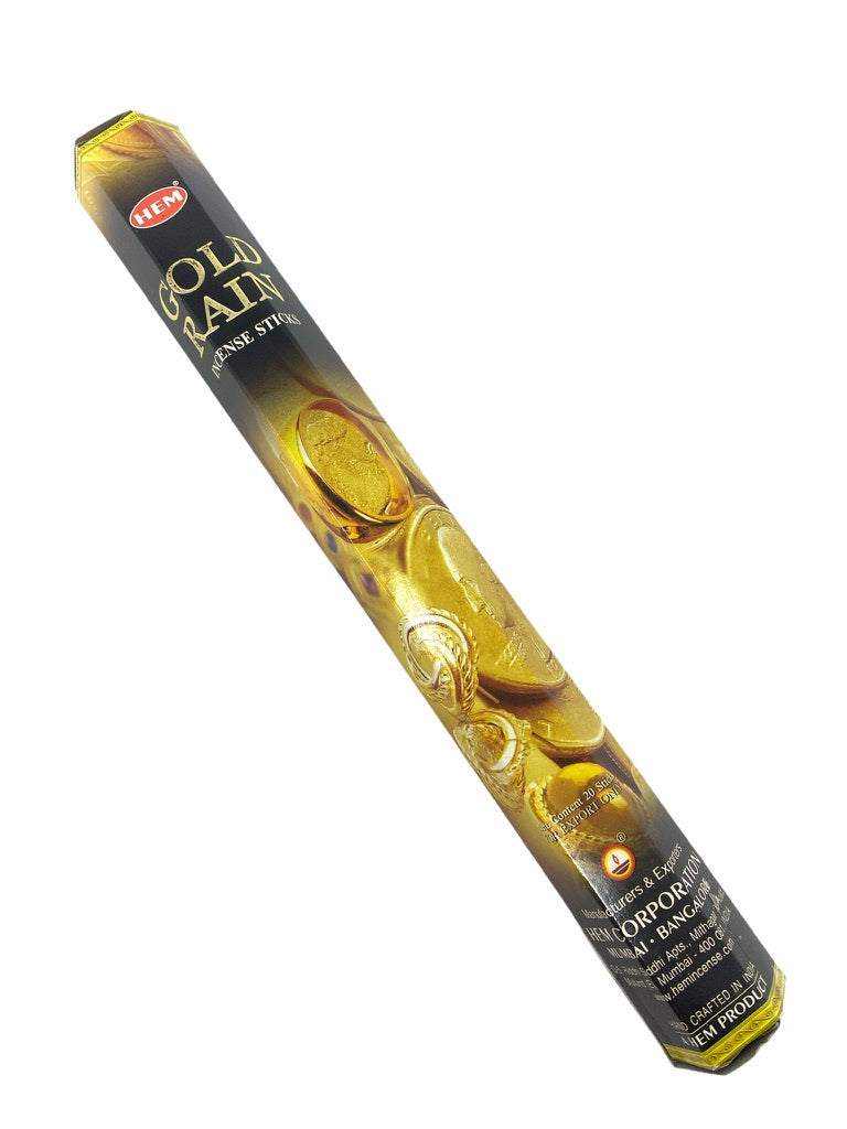 Gold Rain Incense Sticks for Meditation and Serenity