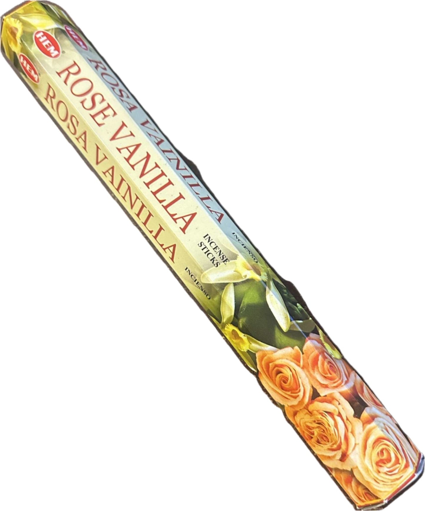 Rose Vanilla Incense Sticks for Meditation Calm, 20 Count