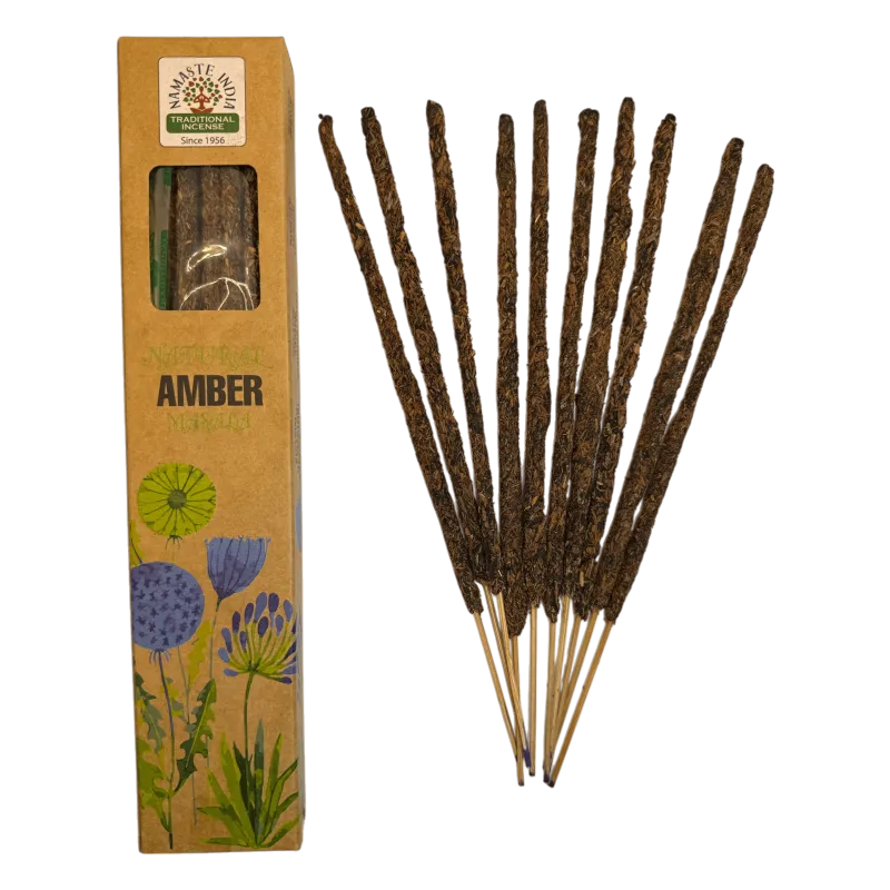 Natural Amber Masala Incense Sticks By Namaste India