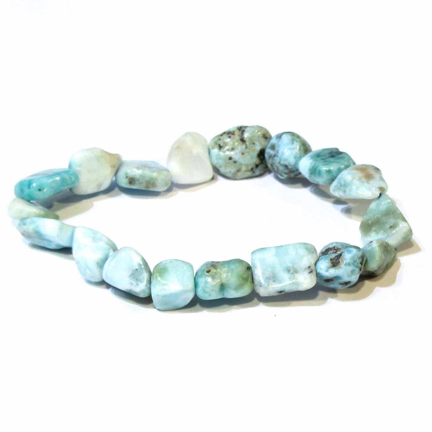 Authentic Larimar Crystal Healing Tumbled Bracelet
