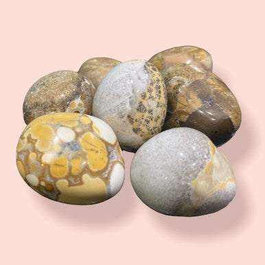Leopardskin Jasper Tumbled Stone for Protection and Healing