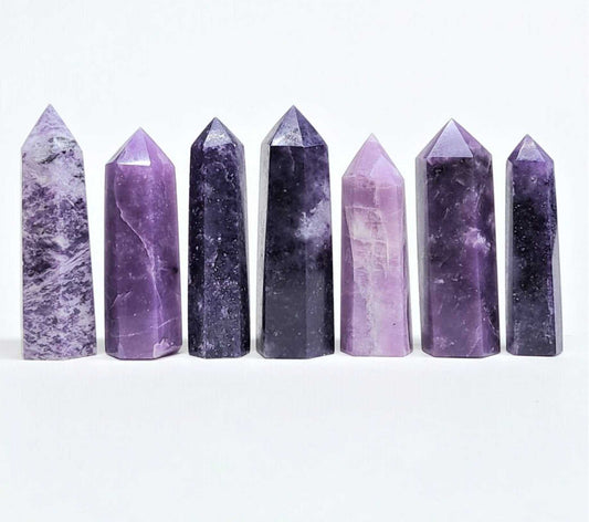 Lepidolite Crystal Destiny Tower for Serenity and Healing