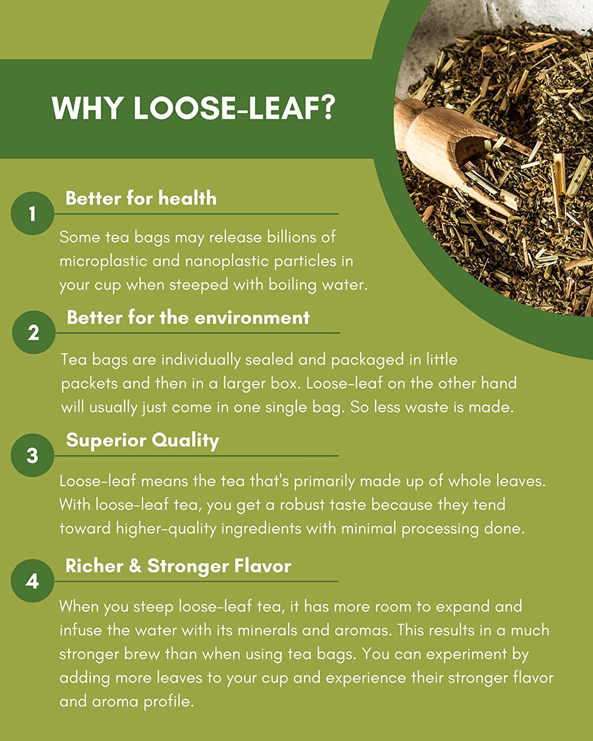 Caffeine Free USDA Organic Lemon Spearmint Loose Leaf Tea