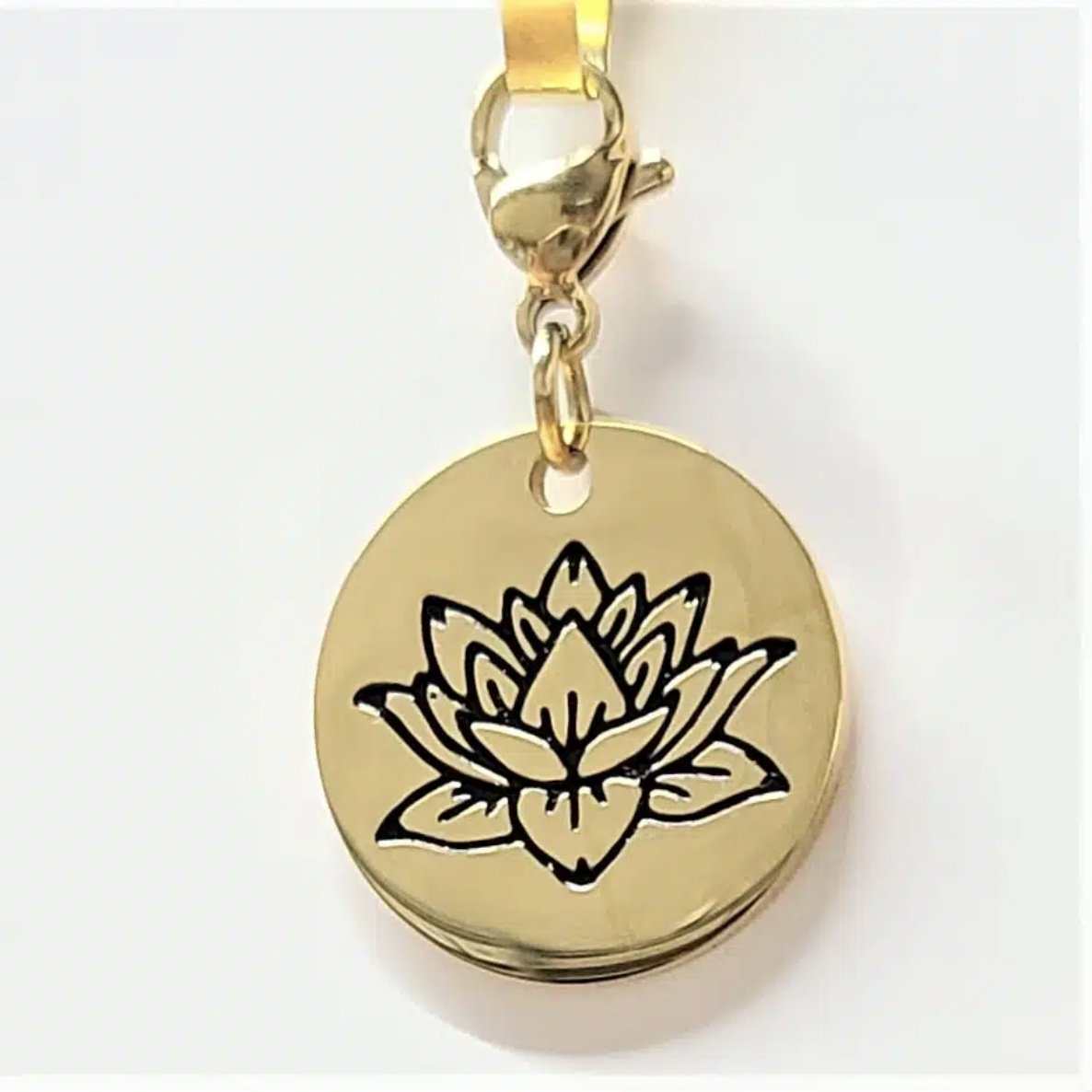 Lotus Flower Charm Gold