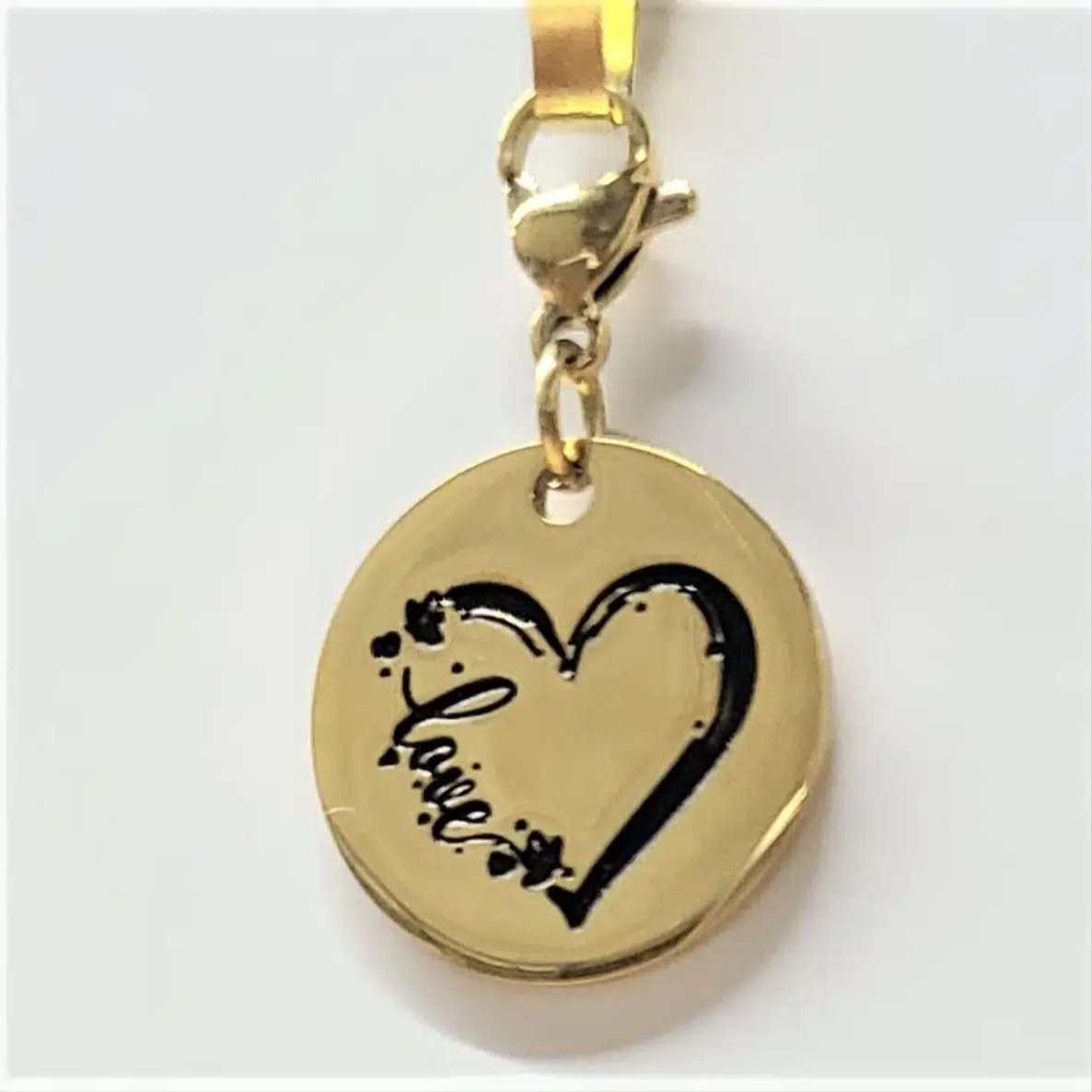 Love Heart Charm Gold