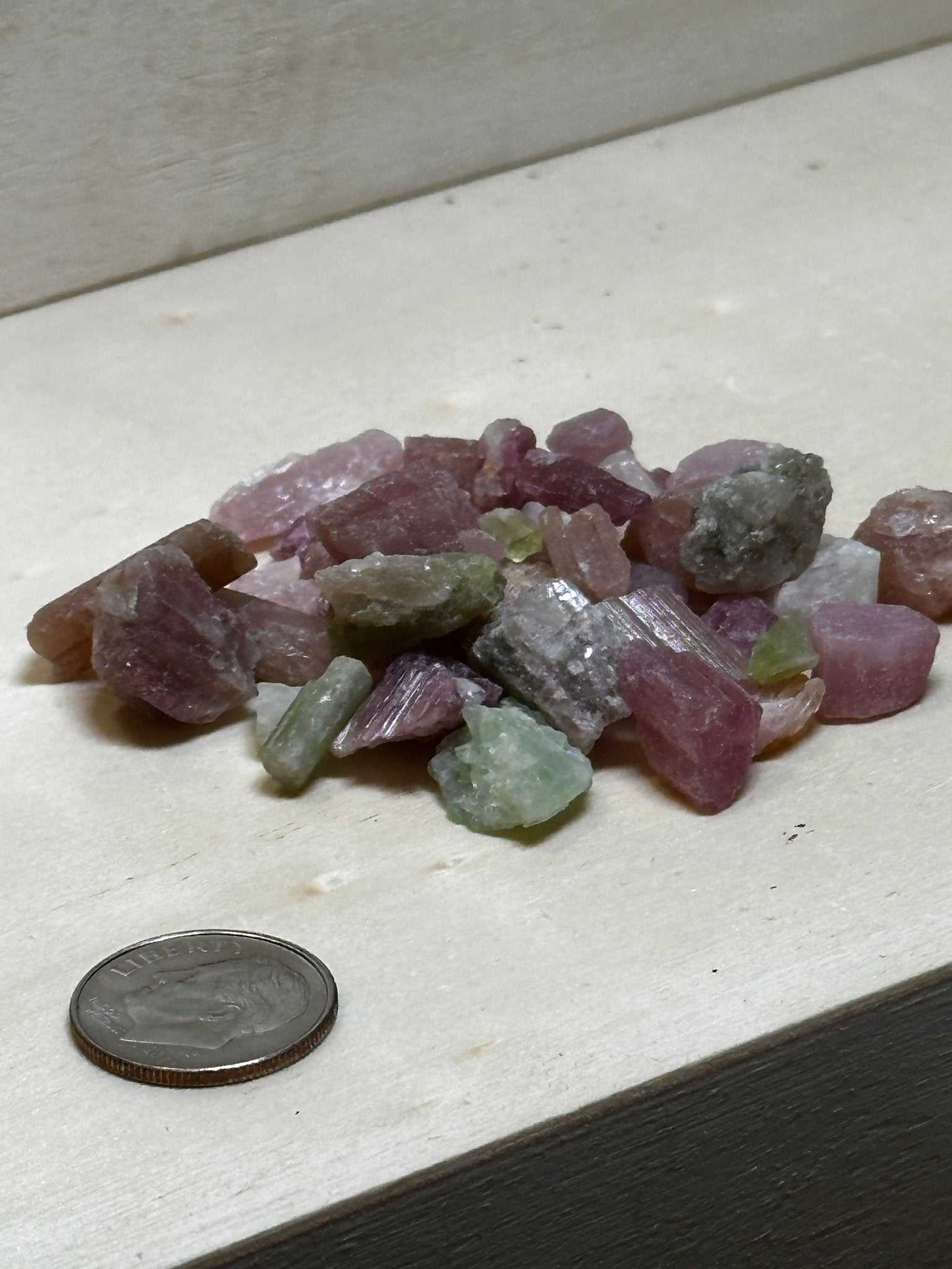 Vibrant Multi Color Tourmaline Crystal Shards for Healing