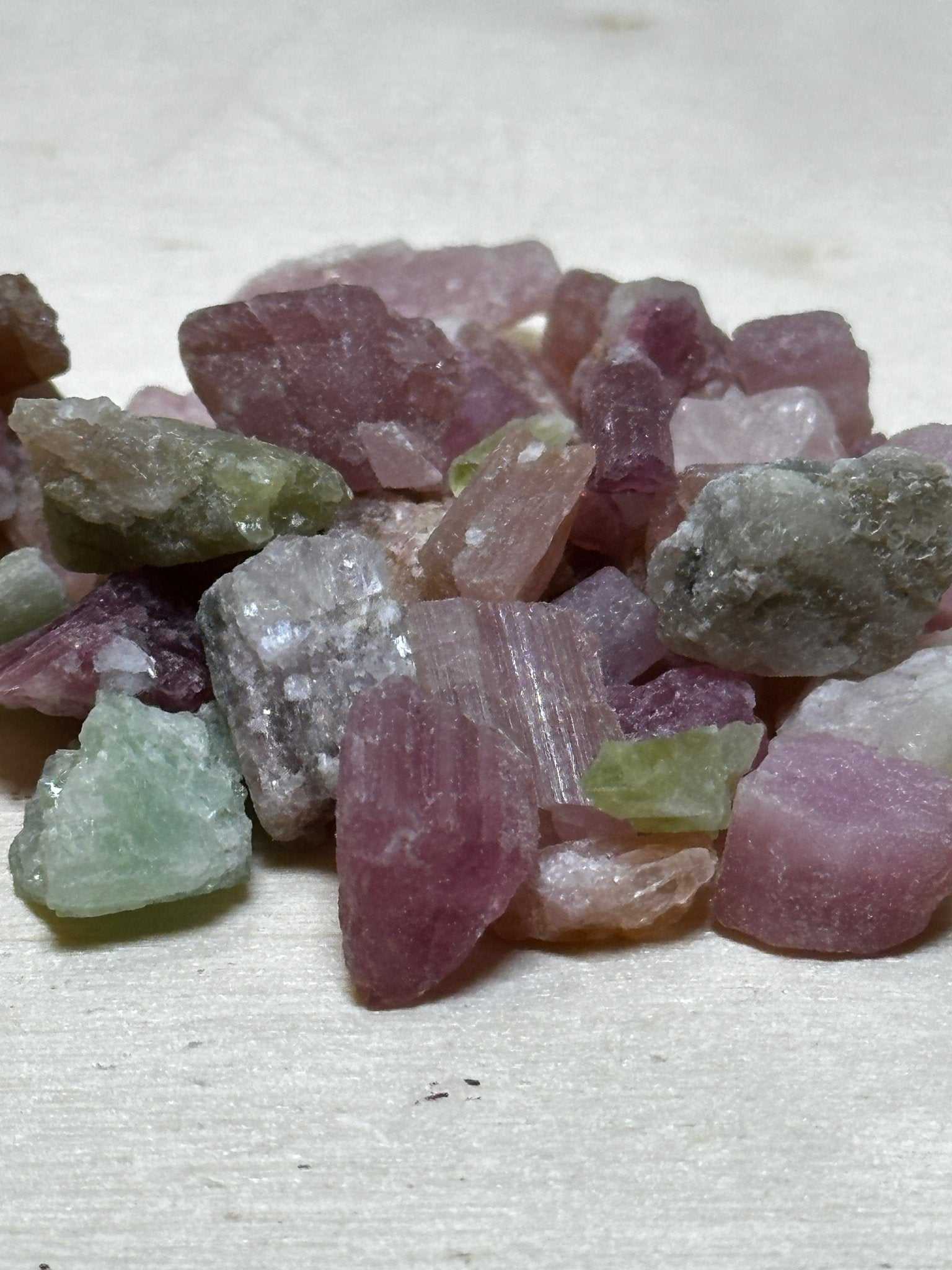 Vibrant Multi Color Tourmaline Crystal Shards for Healing