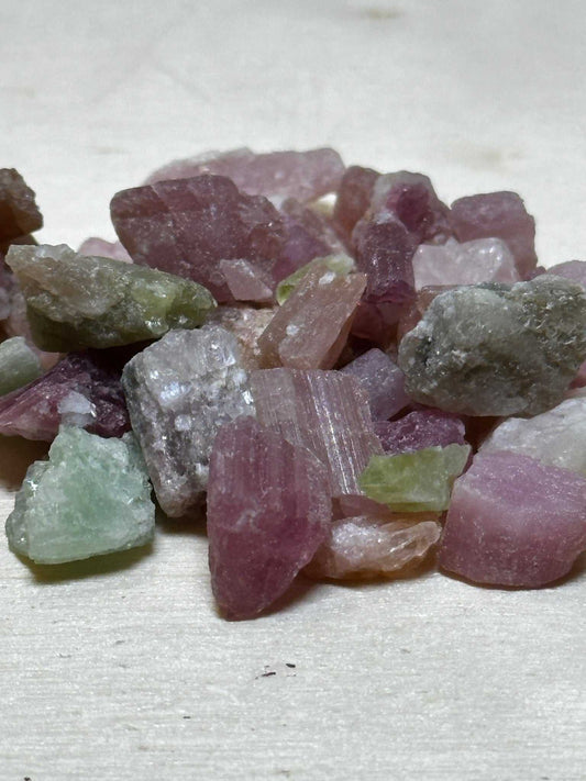 Vibrant Multi Color Tourmaline Crystal Shards for Healing