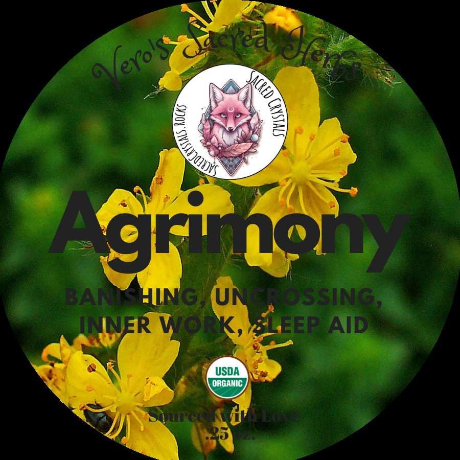 Organic Agrimony Herb.25oz for Magical Metaphysical Use