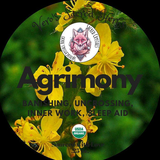 Organic Agrimony Herb.25oz for Magical Metaphysical Use