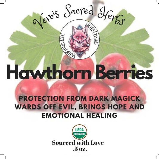 Herb Garden Premium Organic Whole Hawthorn Berries