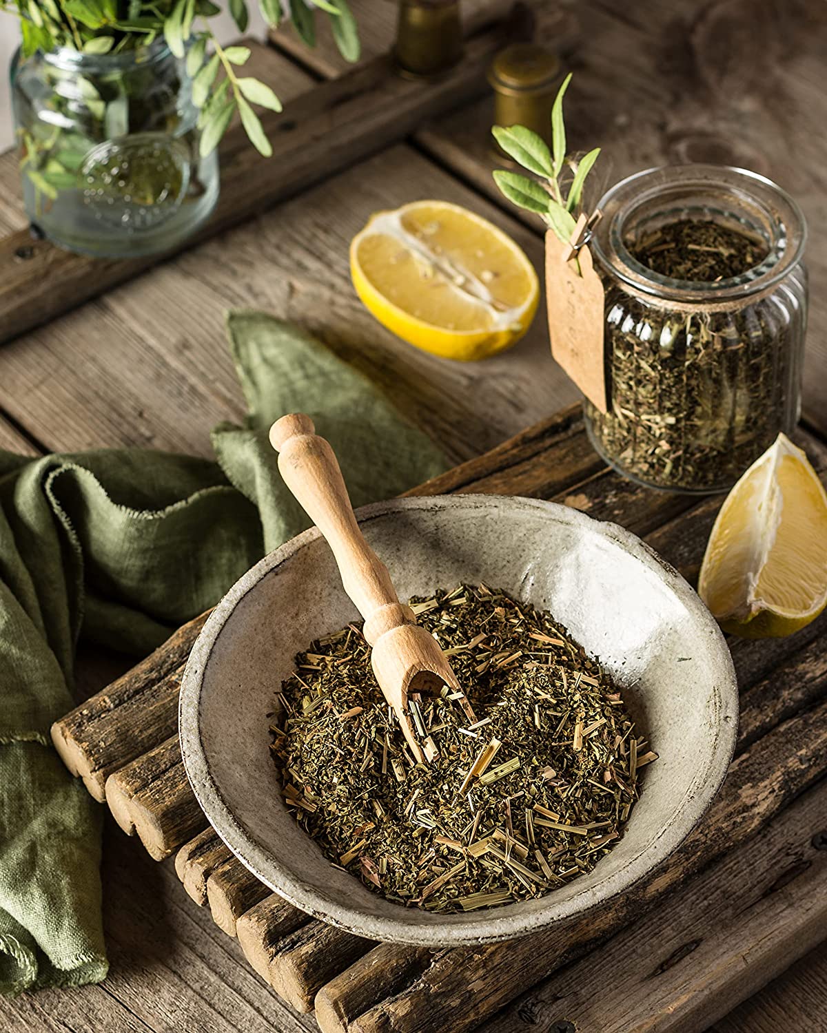 Caffeine Free USDA Organic Lemon Spearmint Loose Leaf Tea