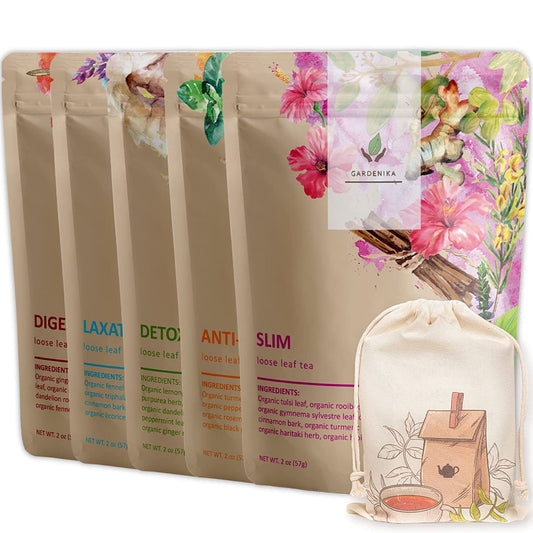 Organic Caffeine-Free Herbal Tea Sampler, 120+ Cups