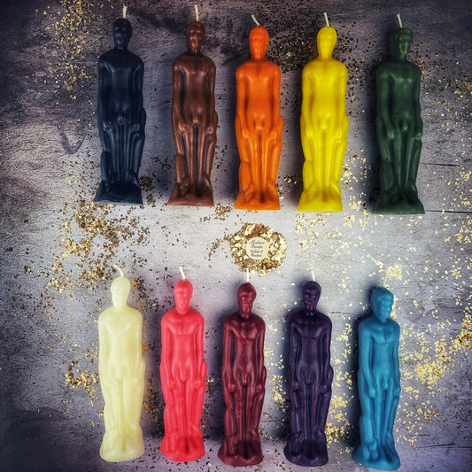 Beeswax Male Figural Spell Candle