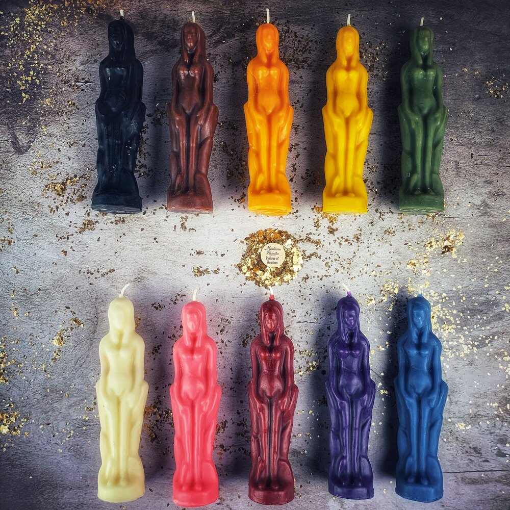 Beeswax Female Figural Spell Candle