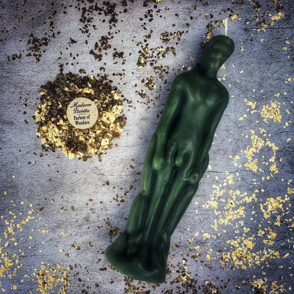 Beeswax Male Figural Spell Candle