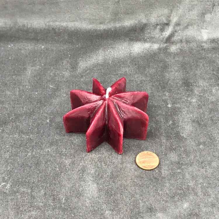 Beeswax Mystic Star Spell Candle