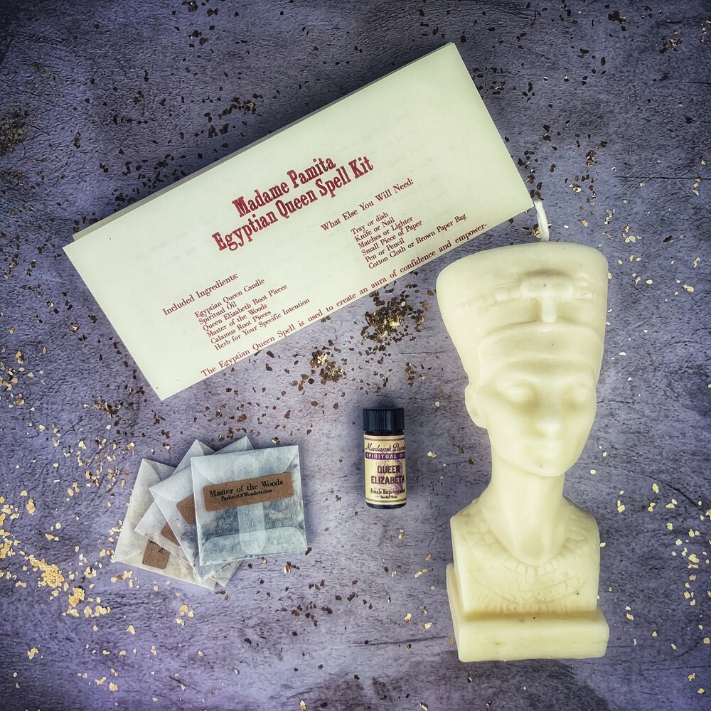 Egyptian Queen Candle Spell Kit - Power, Beauty & Magnetism Magic