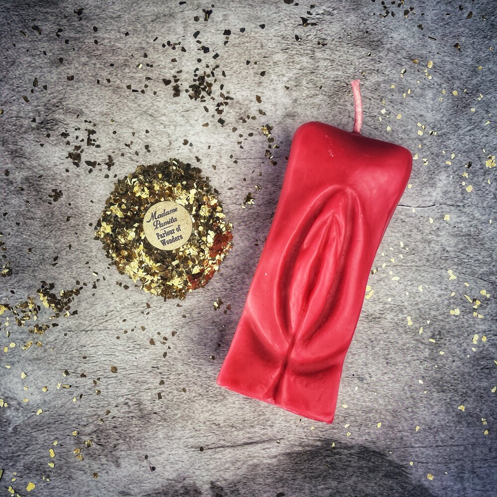 Beeswax Yoni Vulva Spell Candle