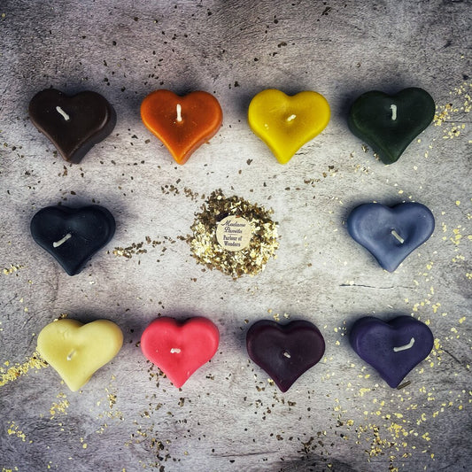 Beeswax Mini Heart Spell Candle