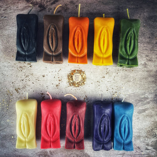 Beeswax Yoni Vulva Spell Candle