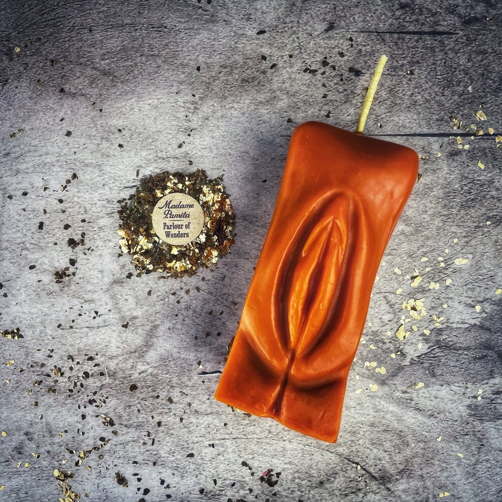 Beeswax Yoni Vulva Spell Candle