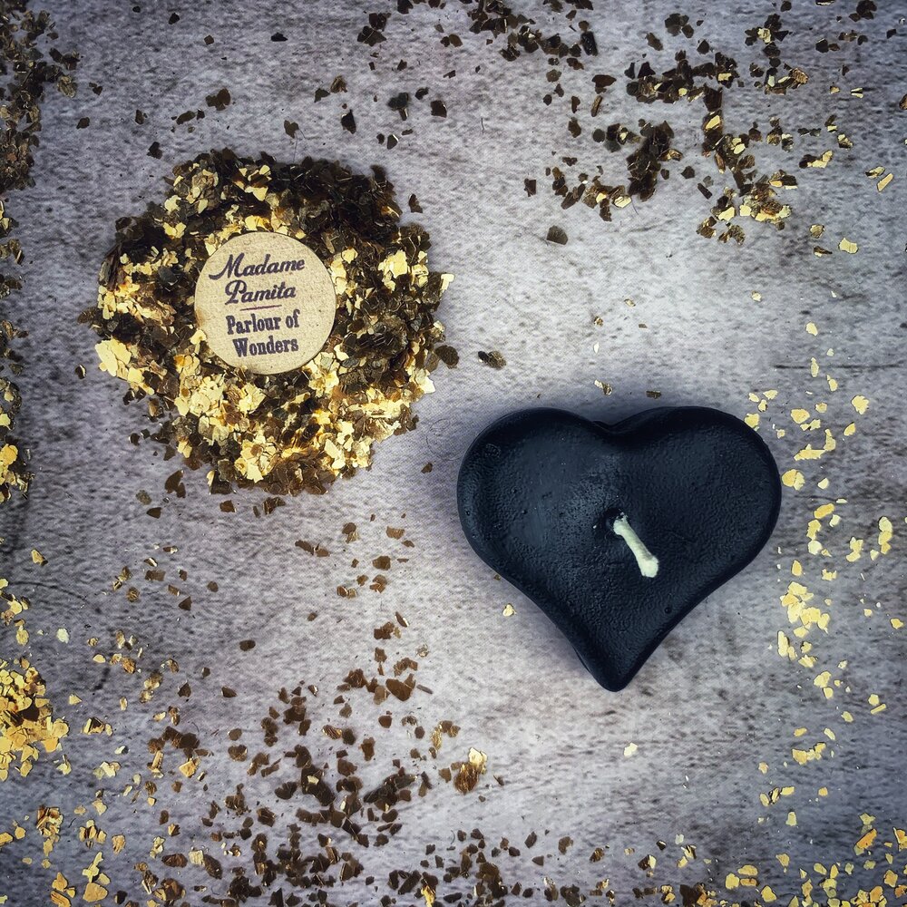 Beeswax Mini Heart Spell Candle