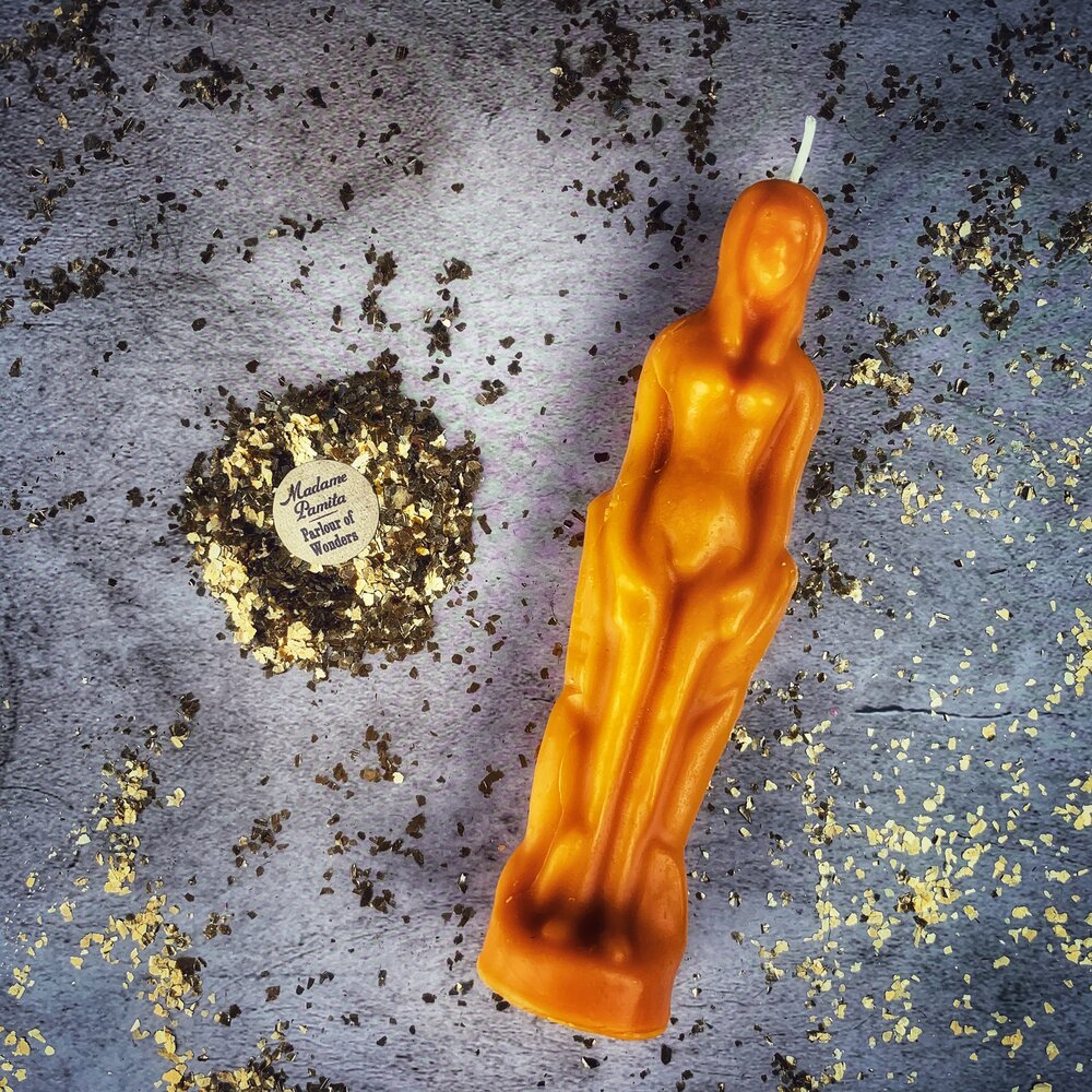 Beeswax Female Figural Spell Candle