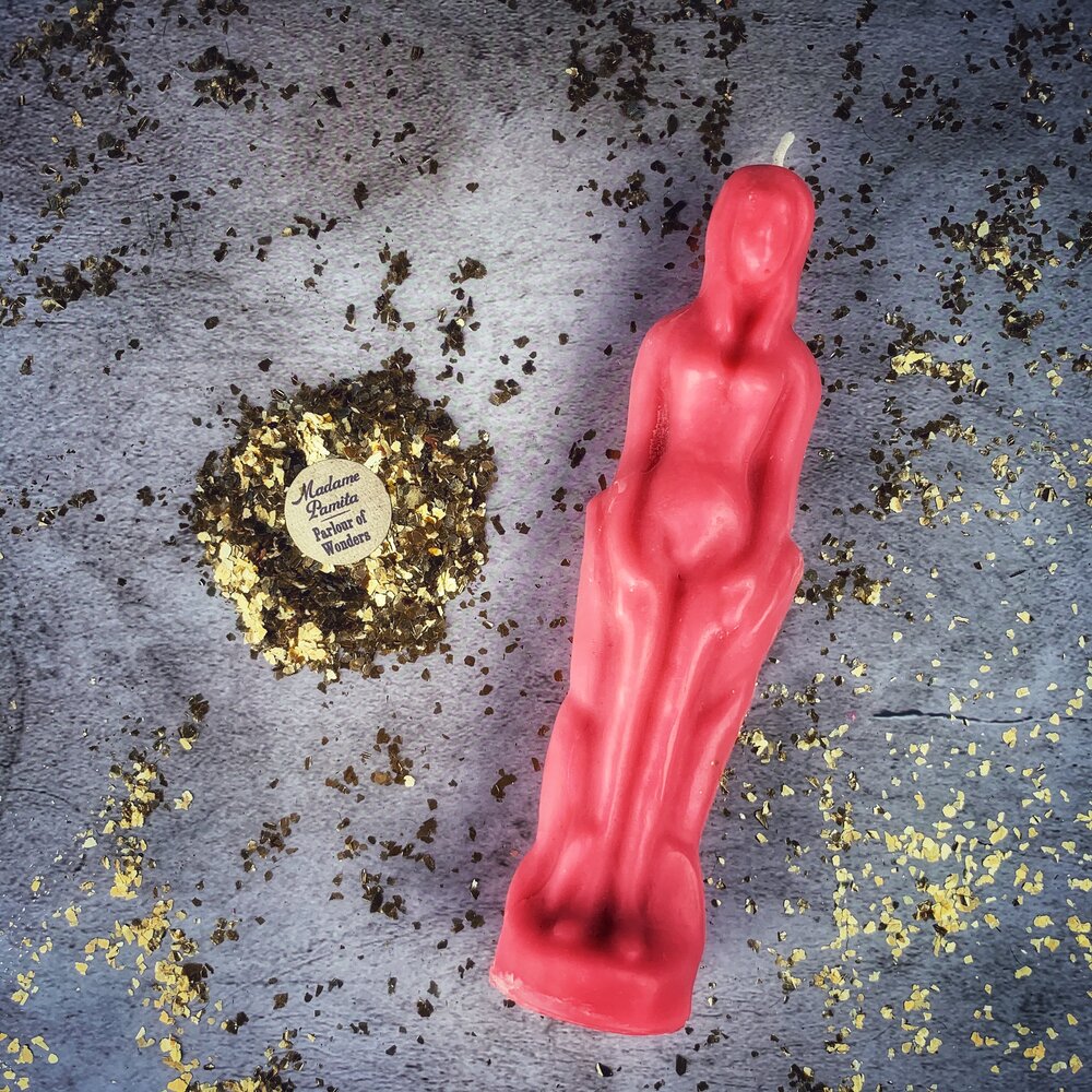 Beeswax Female Figural Spell Candle