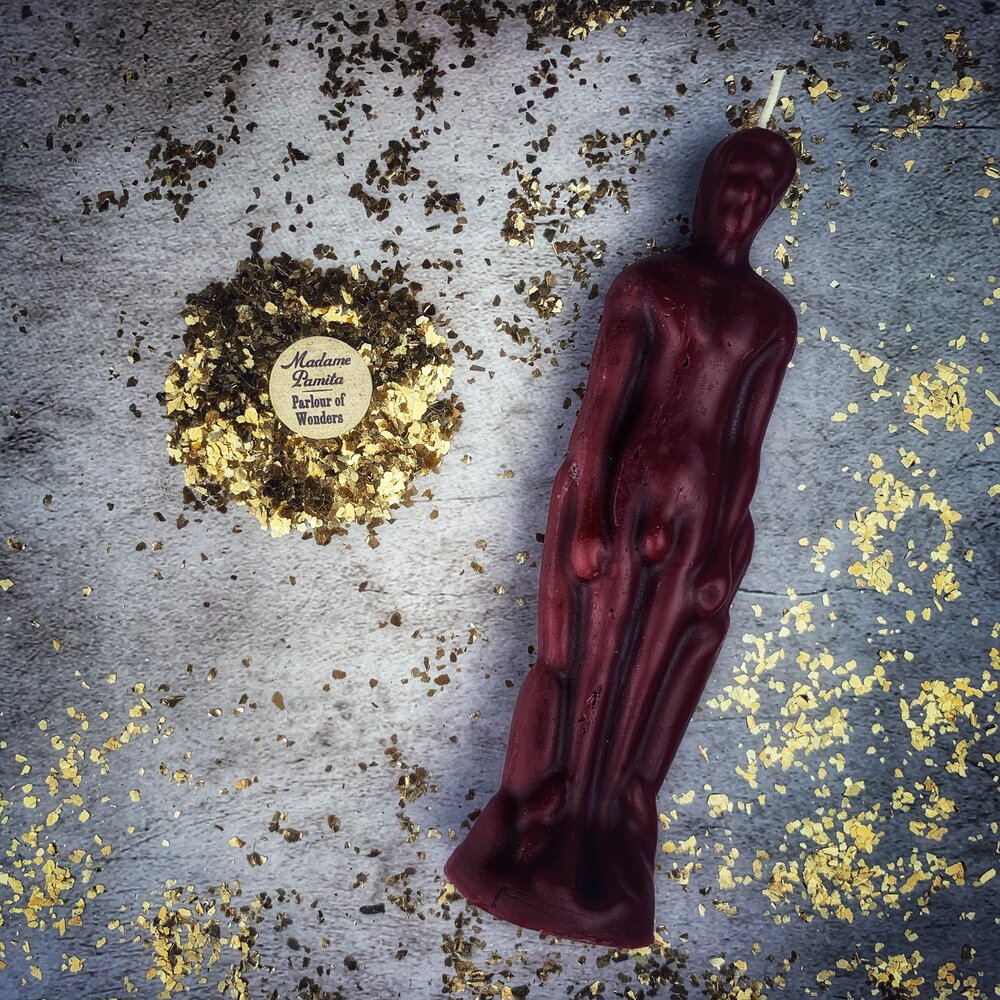 Beeswax Male Figural Spell Candle
