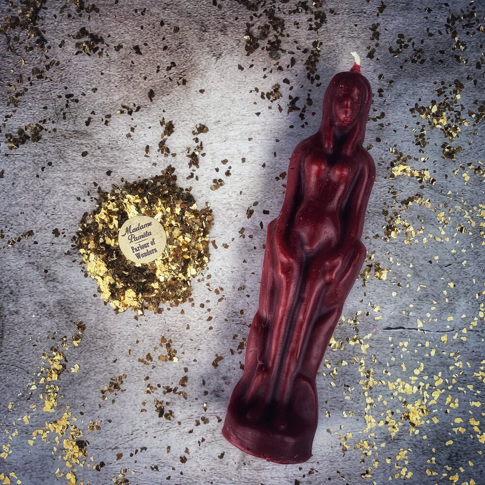 Beeswax Female Figural Spell Candle