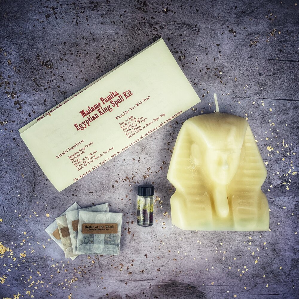 Egyptian King Candle Spell Kit - Power, Magnetism & Pharaoh Magic